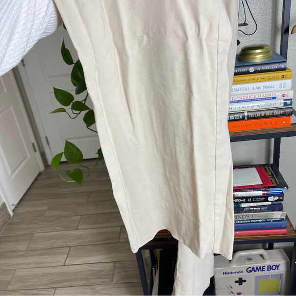 nonchalant Label Size Xs Paige Pant - Oat $311 Highwaisted Wide Leg Dress Pants - Picture 6 of 16